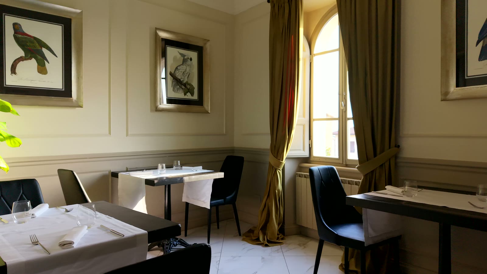 La sala del ristorante